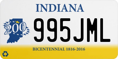 IN license plate 995JML