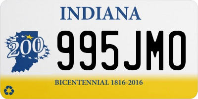 IN license plate 995JMO