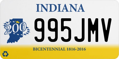IN license plate 995JMV