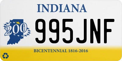 IN license plate 995JNF