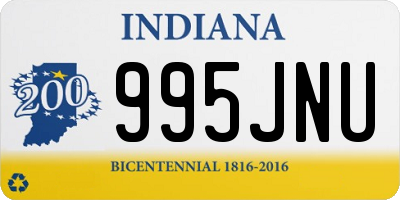 IN license plate 995JNU