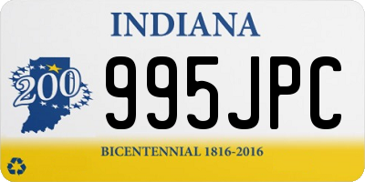 IN license plate 995JPC