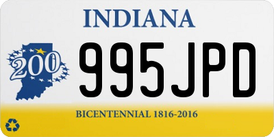 IN license plate 995JPD