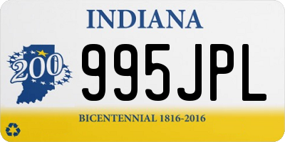 IN license plate 995JPL