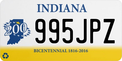 IN license plate 995JPZ