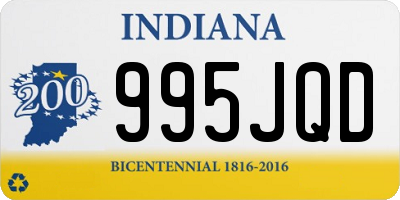 IN license plate 995JQD