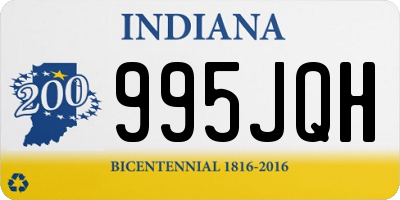 IN license plate 995JQH