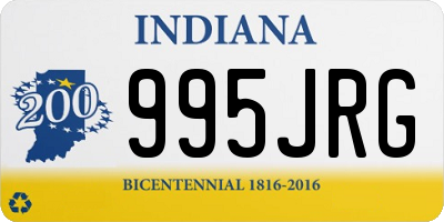 IN license plate 995JRG