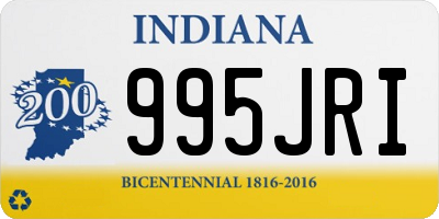 IN license plate 995JRI