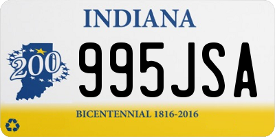 IN license plate 995JSA