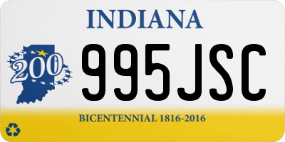 IN license plate 995JSC