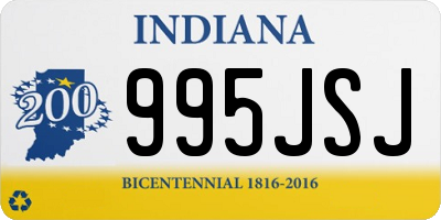 IN license plate 995JSJ