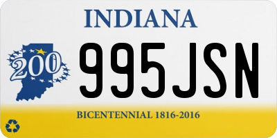 IN license plate 995JSN