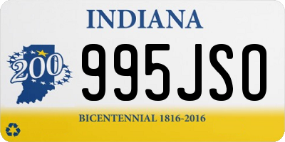 IN license plate 995JSO