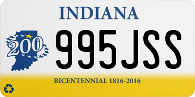 IN license plate 995JSS