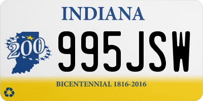 IN license plate 995JSW