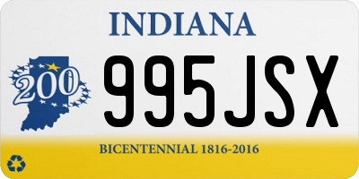 IN license plate 995JSX