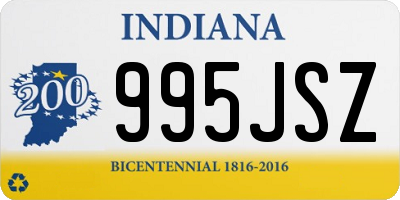 IN license plate 995JSZ