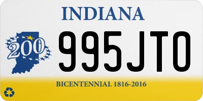 IN license plate 995JTO