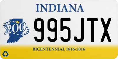 IN license plate 995JTX