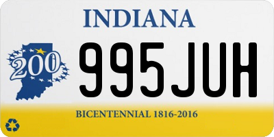 IN license plate 995JUH