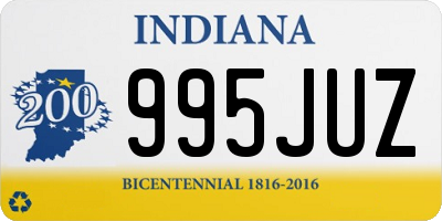 IN license plate 995JUZ