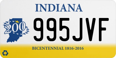 IN license plate 995JVF