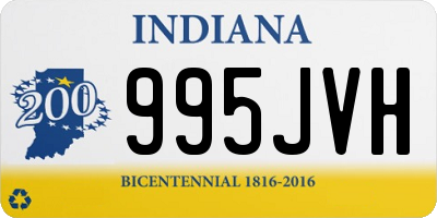IN license plate 995JVH