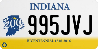 IN license plate 995JVJ