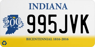 IN license plate 995JVK