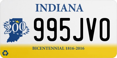 IN license plate 995JVO