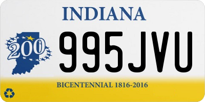 IN license plate 995JVU
