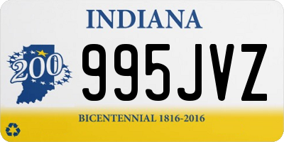 IN license plate 995JVZ