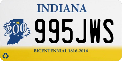 IN license plate 995JWS