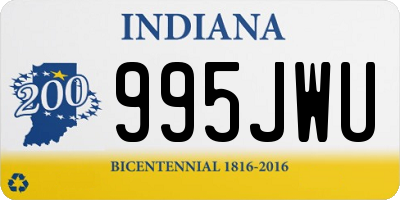 IN license plate 995JWU
