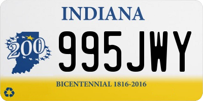 IN license plate 995JWY