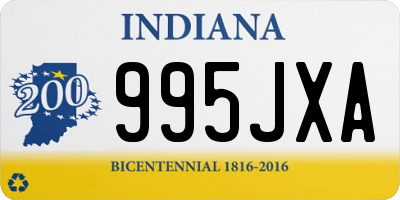 IN license plate 995JXA