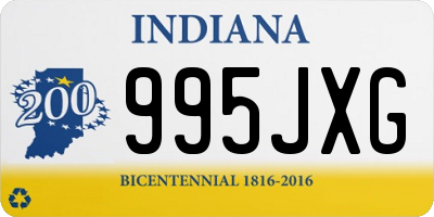 IN license plate 995JXG