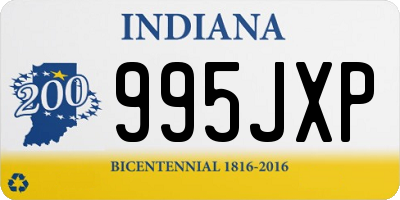 IN license plate 995JXP