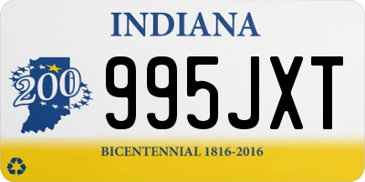 IN license plate 995JXT