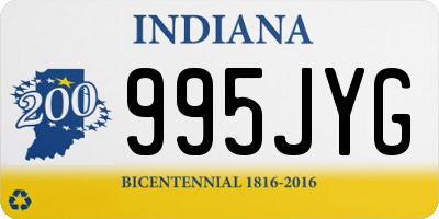 IN license plate 995JYG