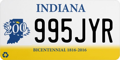 IN license plate 995JYR