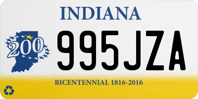 IN license plate 995JZA