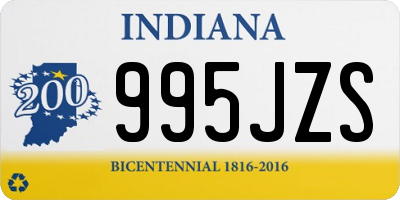 IN license plate 995JZS