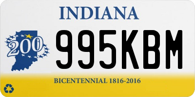 IN license plate 995KBM