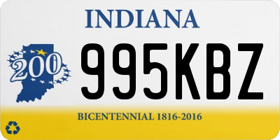 IN license plate 995KBZ