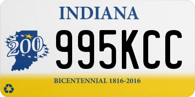 IN license plate 995KCC