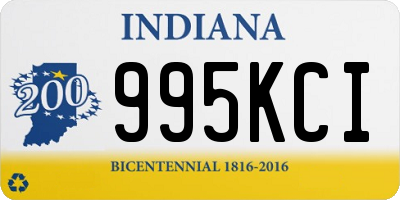 IN license plate 995KCI
