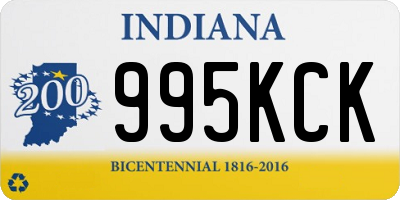 IN license plate 995KCK