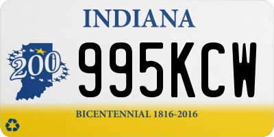 IN license plate 995KCW